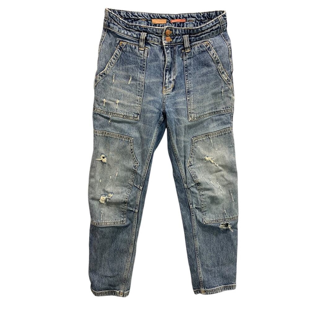 Size 27 Pilcro Anthropologie Womens Jeans‎ Utlility Ankle Carpenter Denim
